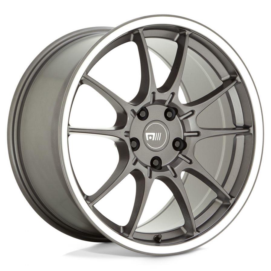 Motegi Racing<br>MR152 SS5 Gunmetal Machined Lip (18x8.5)